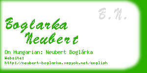 boglarka neubert business card